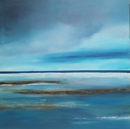 Un instant d'&eacute;ternit&eacute; 3   90x90 cm