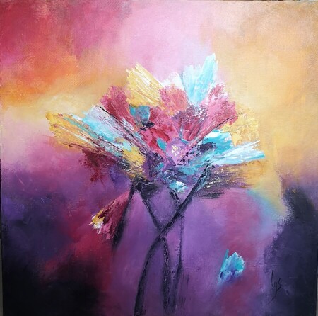 Bouquet d'&eacute;motions  70X70CM