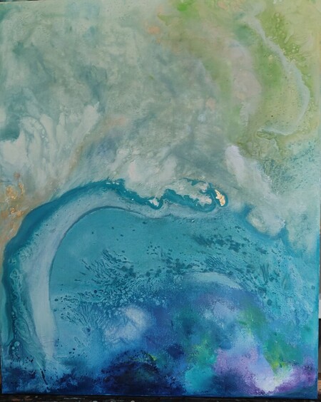 VENDU Histoire d'eau 1 - 50x60cm