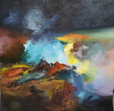 Terre et mer 50x50 cm