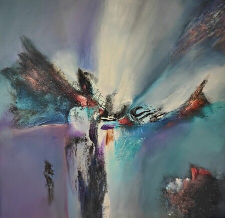 Envol sous le vent   70x70 cm