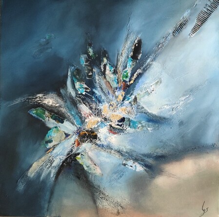 Fragments d'horizons  80x80 cm