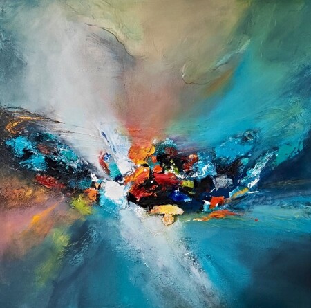 Les couleurs r&ecirc;vent 70x70 cm