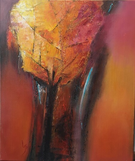 L'automne incandescent  50X60CM
