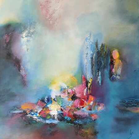 Les petits bonheurs 80x80 cm