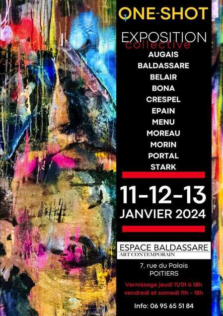 Exposition  collective JANVIER 2024 - Espace Baldassare Poitiers 86