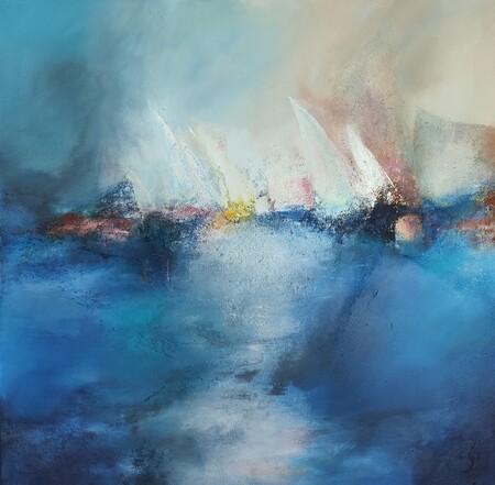 VENDU Mettre les voiles 90x90 cm